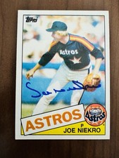 Signed Joe Niekro 1985 Topps #295 Baseball Card Houston Astros
