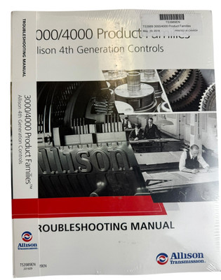 Allison 4th Gen Troubleshooting Manual 3000 and 4000 Product Fam  TS3989EN