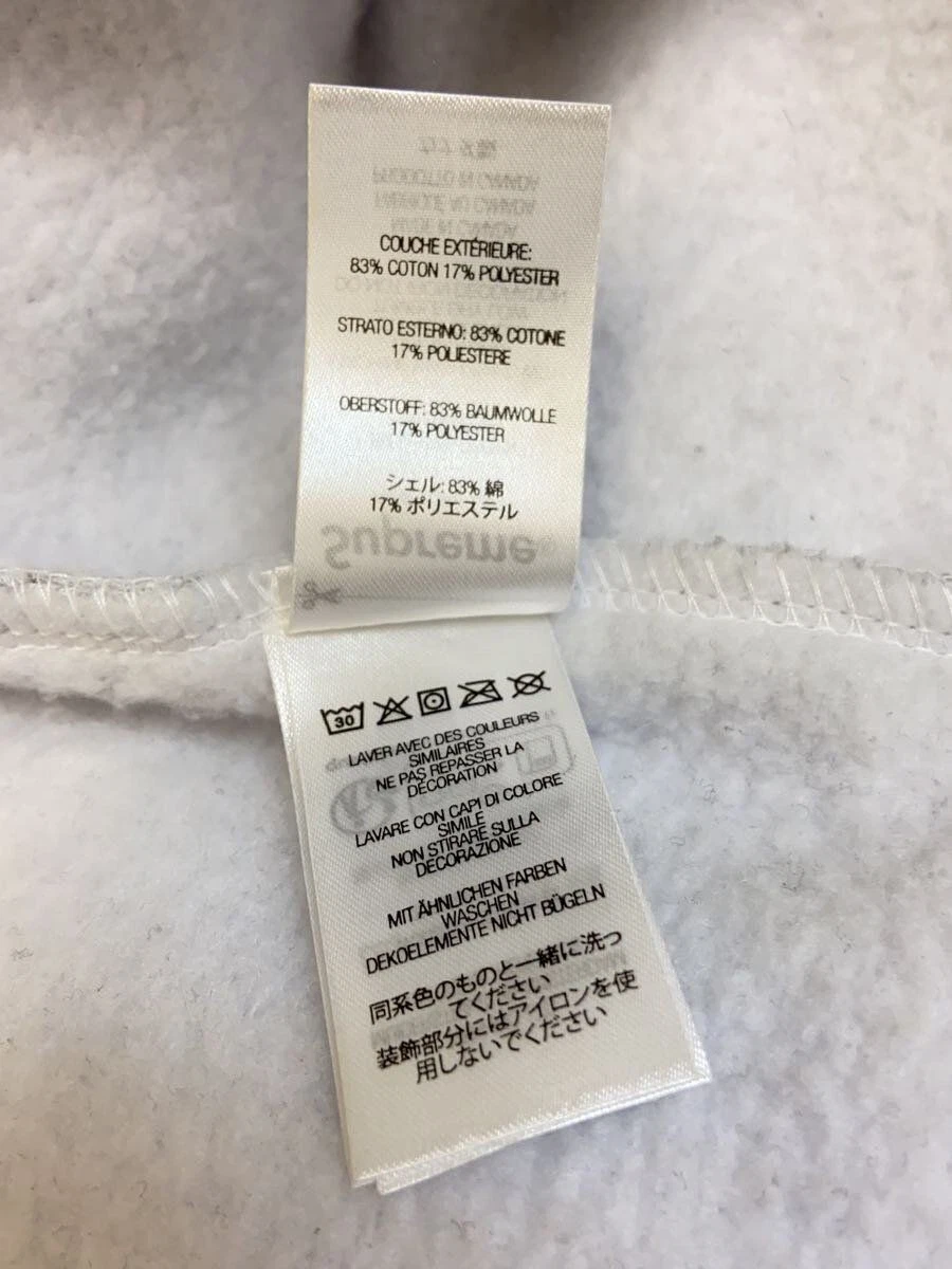 Supreme Felpa con Cappuccio 24AW Small Box Felpa con Cappuccio M Cotone Grigio con Macchia su