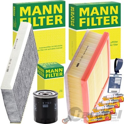 MANN-FILTER INSPEKTIONSPAKET passend für FIAT 500X 334 JEEP RENEGADE BU 1.4i