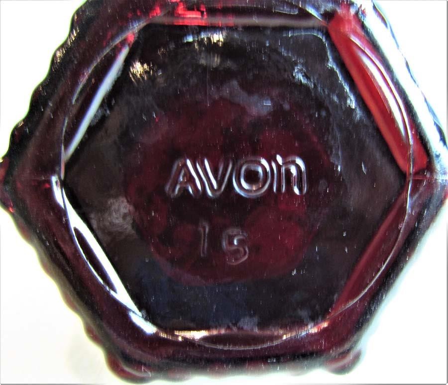 Avon Cape Cod Ruby Red  Cruet with Salt and Pepper Shakers