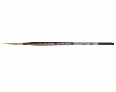 Round Brush Series 1526y N. 2/0 Kolinsky Marten Short Handle