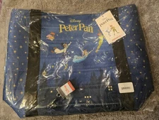 Harveys Seatbelt Disney Peter Pan Poster Tote Flight over London Tinkerbell NWT
