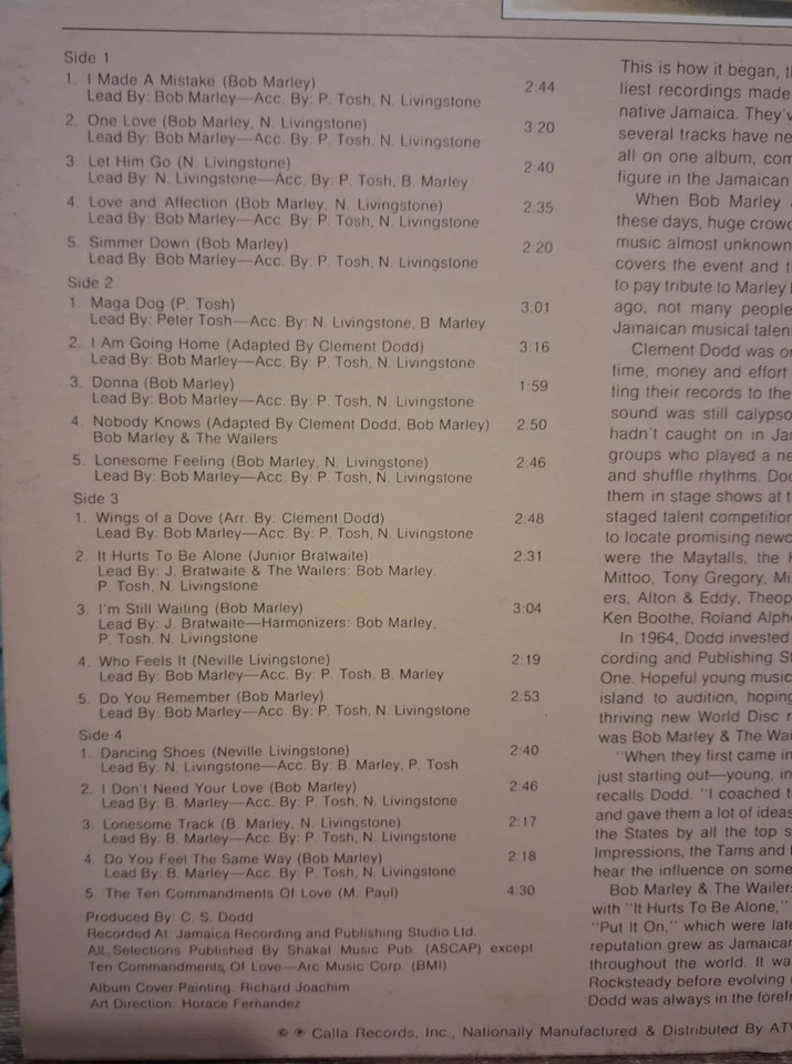 Bob Marley & The Wailers The Birth of a Legend · Multilp, photo 2 sur 5