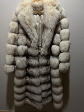 vintage real Norwegian fox fur coat