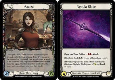 LP FAB Azalea // Nebula Blade - Unlimited Edition Lightly Played Arcane Rising F