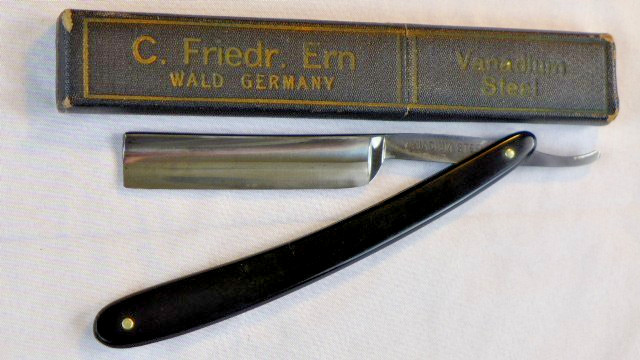 5/8 Size, C. Friedr. Ern, Vanadium Steel Straight Razor #1463