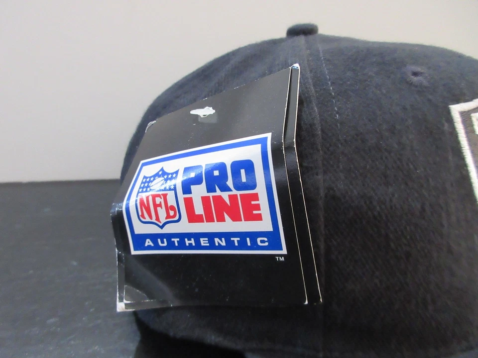 复古 Oakland Raiders 帽子 Snap Back 黑色白色足球耐克男式 90 年代 — 第 3/4 张图片