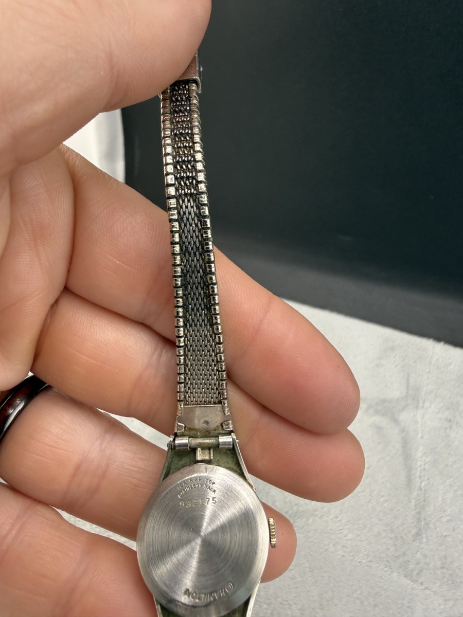 Vintage Hamilton Electronic Watch‎ Silver Tone Signed UNTESTED READ Vintage Hamilton Electronic Watch Silver Tone Signed  main image 3