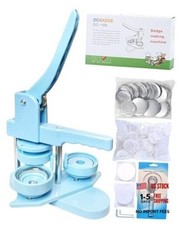 Button Maker Machine, Button Pin Maker 3rd Gen 2.25 in Light Blue