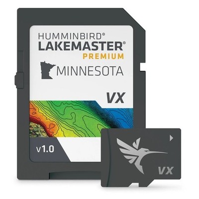 2026 Humminbird LakeMaster VX Premium Minnesota GPS Fishing Map Chart micro/SD
