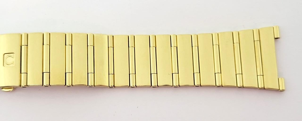 Vintage Men's Solid 18k Yellow OMEGA Watch 1651/961 Bracelet* 79.1 grams* EXLNT image 2