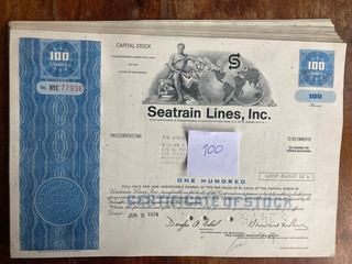 Lagerverkauf 100 Seatrain Lines Inc. 1970er blau VF