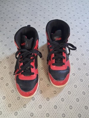 FUBU Youth Athletic Basketball Sneakers Black/Red, High Top, Size 6