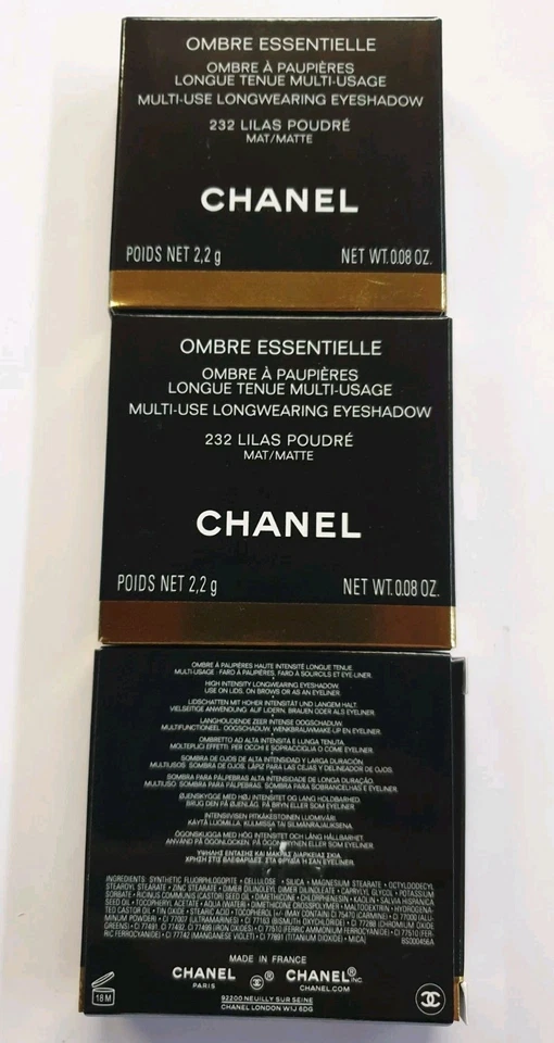 3x Chanel Ombre Essentielle 232 Lila Poudre Matte 3x 2,2g NEU/Ovp - Bild 2 von 4