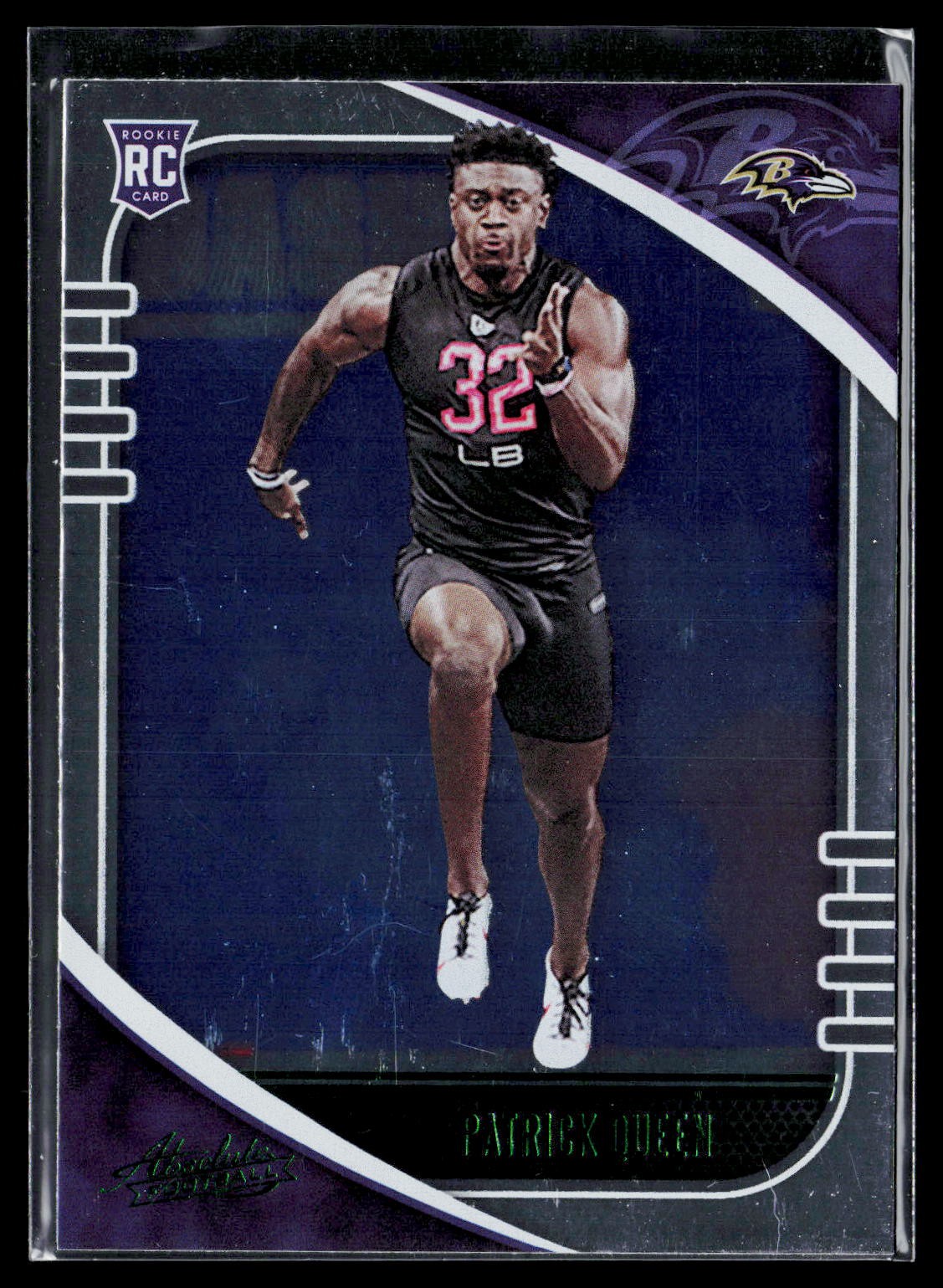 Patrick Queen - 2020 Panini Absolute RC Green Baltimore Ravens