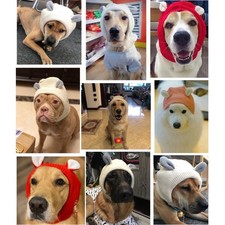 Dog Snood Neck and Ears Warmer Hat Winter Ear Muffs Noise for Protection Ear Wra