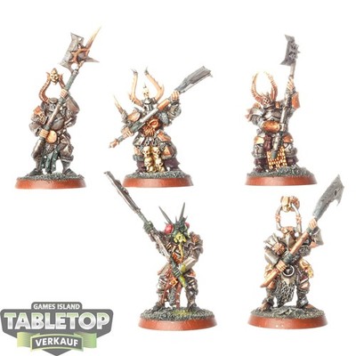 Warriors of Chaos - 5 Chosen Chaos Warriors - bemalt