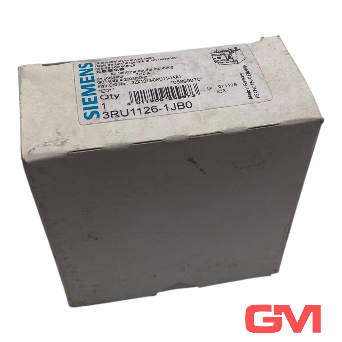 Siemens Überlastrelais 3RU1126-1JB0 Overload relay 7...10 A Schützanbau
