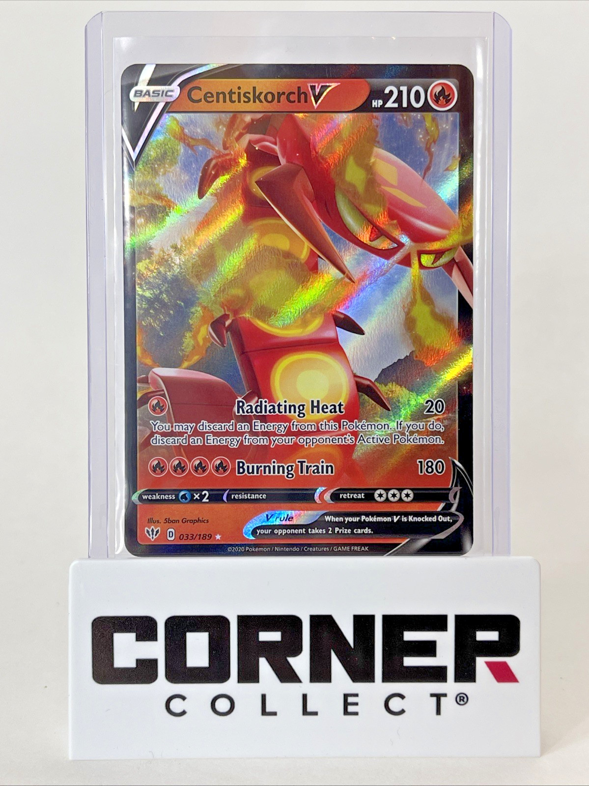 Centiskorch V – 033/189 | Holo | SWSH03: Darkness Ablaze | Pokémon TCG (NM)