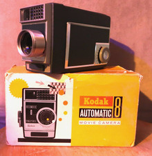 Kodak Automatic 8 Movie Camera - Cranks and runs - Clean