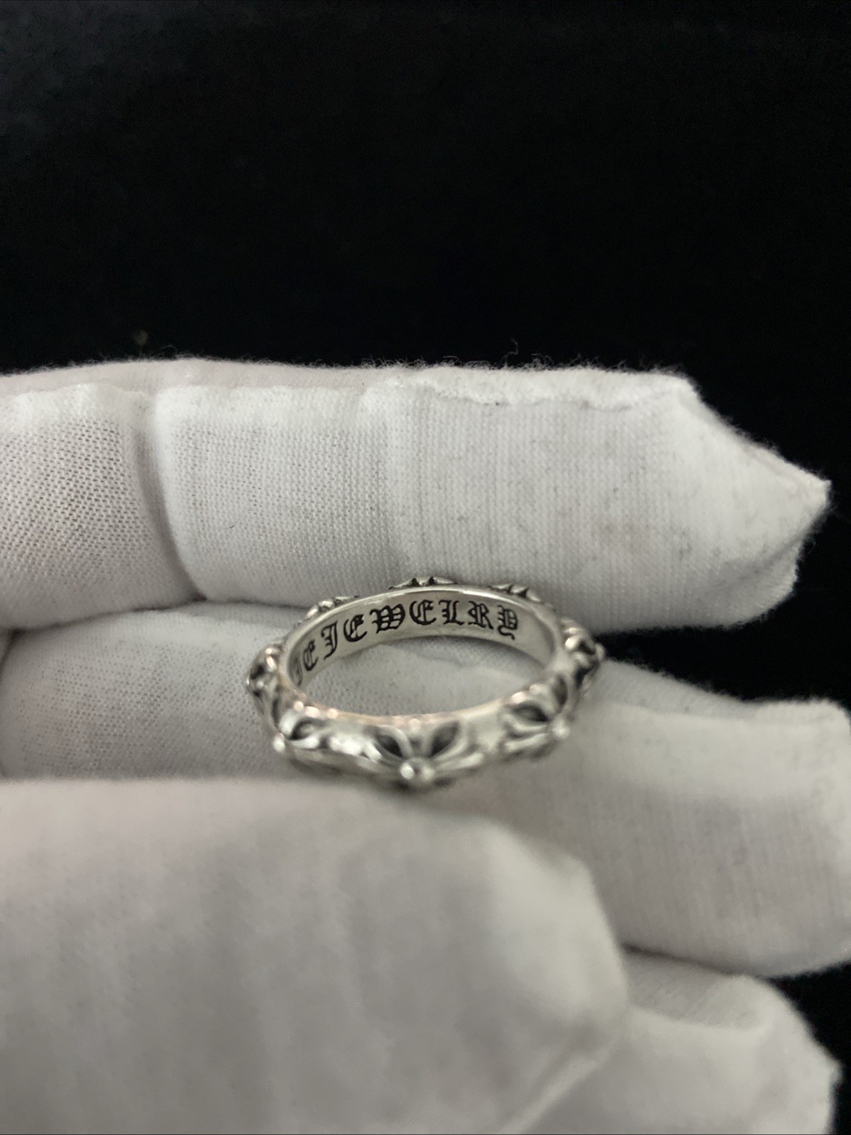 Chrome Hearts Tiny E Crosses Ring Size 7 ,99c Auc… - image 4