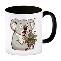 KoalabäR Comic Kaffeebecher In Schwarz