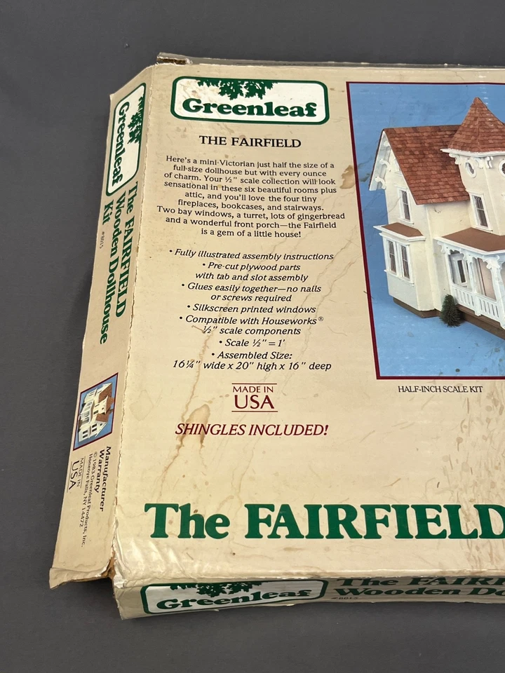 NEW Pair of Greenleaf The Fairfield + The Arthur Wooden Dollhouse Kits - Image 3 of 4