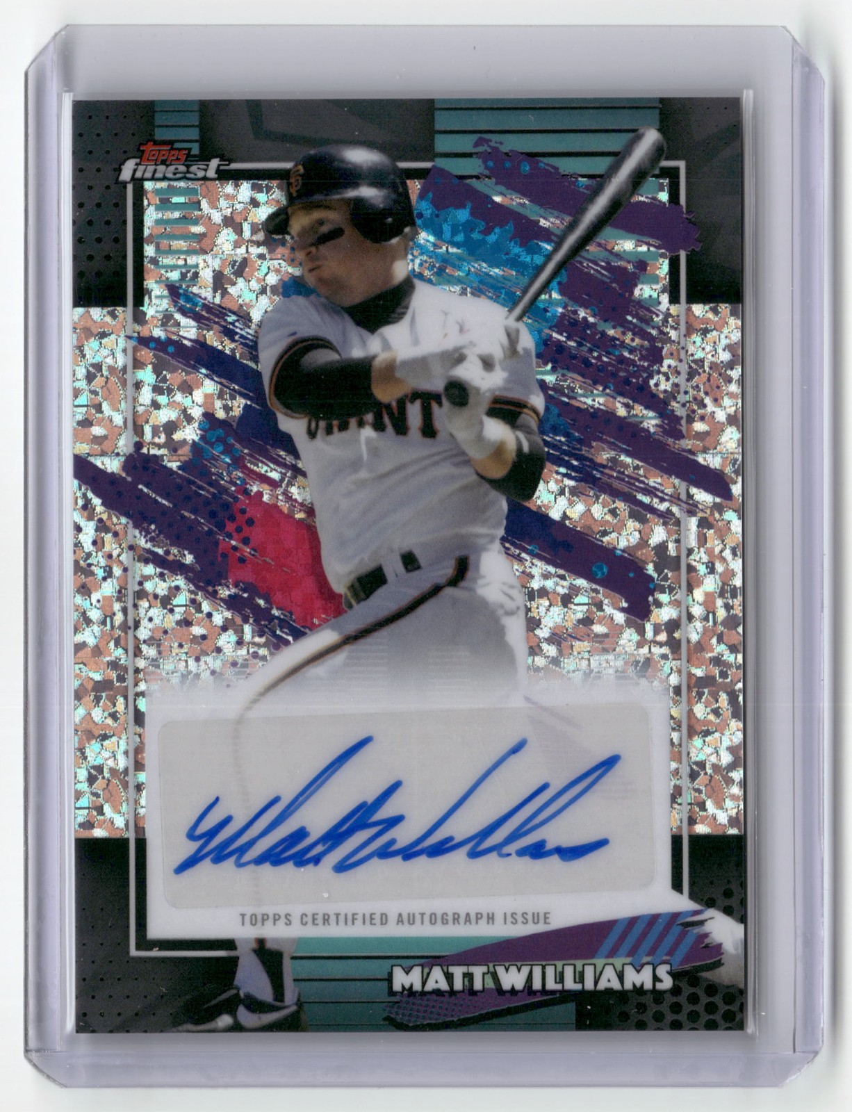 2026 Finest #FMA-MW Matt Williams Finest Mega Autographs Mini Diamond