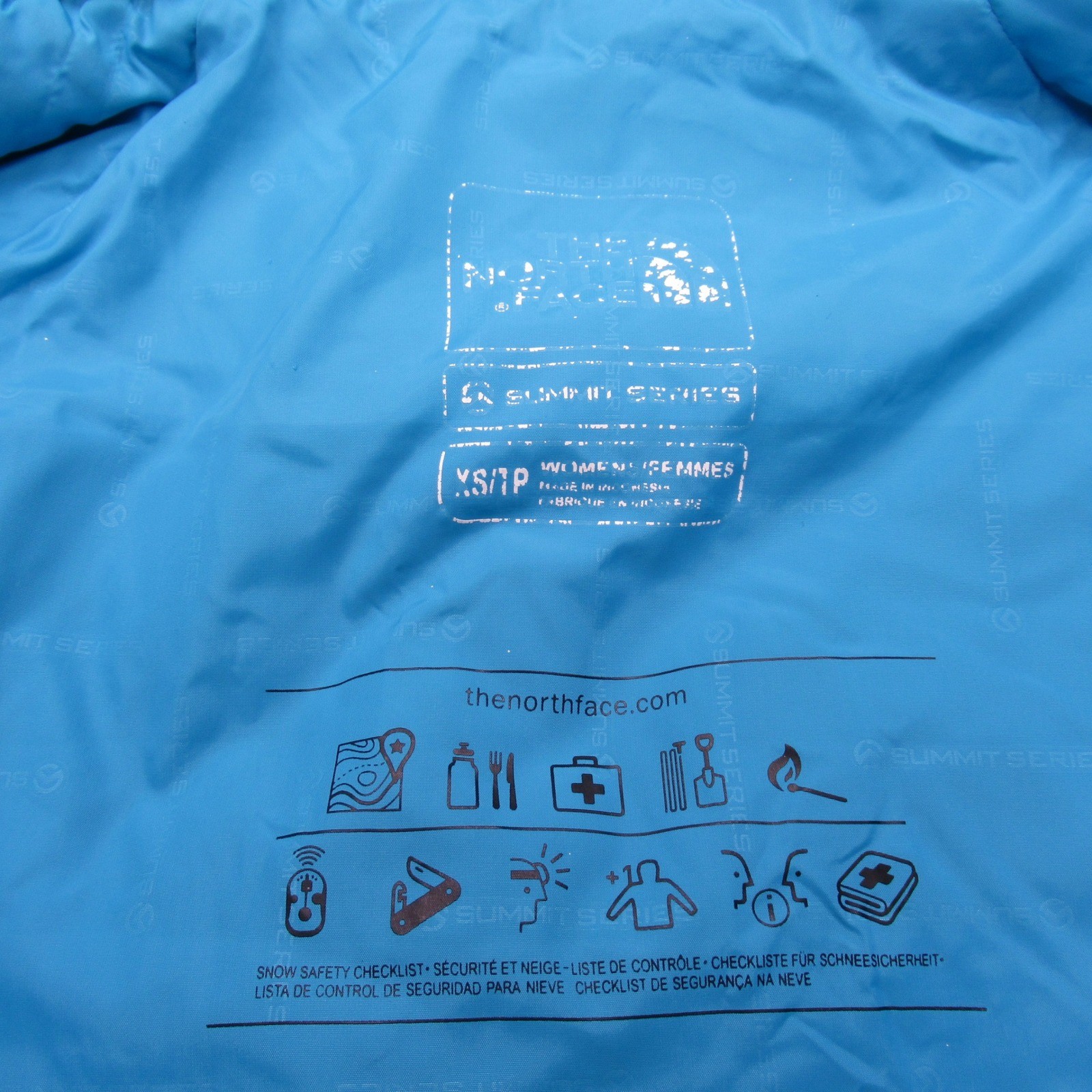 The North Face Down Jacket Women XS Blue Summit Series Waterproof Insulated Ski thumbnail 4