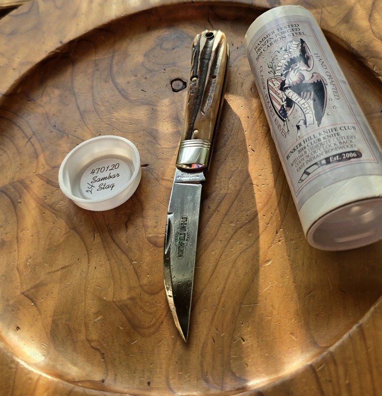 Great Eastern Cutlery 470120 GEC 47 Viper Sambar Stag Northfield  UN-X-LD Folder