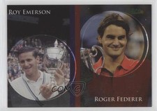 2011 Ace Authentic Match Point 2 Dual Pogs Roy Emerson Roger Federer HOF 0j9e