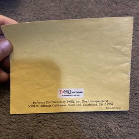 ADVENTURES ROCKY BULLWINKLE FRIENDS (1991 NES) -- Instruction Manual