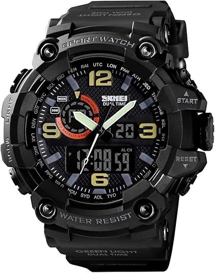 Reloj Para Hombre Casio Resistente Al Agua Acero Inoxidable Hora Mundial Oro