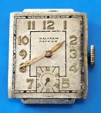 WALTHAM PREMIER 750 17J Watch Movement (BALANCE RUNS WHEN ROTATED) lot125