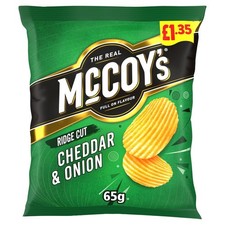 McCoys Cheddar And Onion 20x65g £1.35 PMP