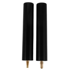  2pcs Billiard Cue Extension: Pool and Snooker Players Retractable Pool Cue