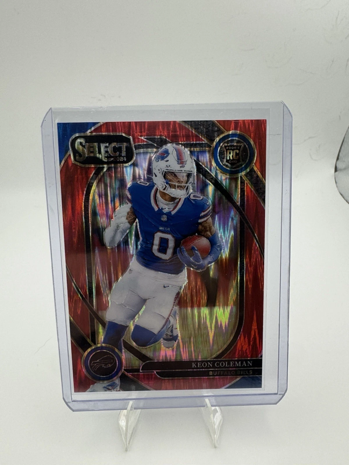 2024 Panini Select KEON COLEMAN /249 Red Shock #280 Rookie Bills Club Level RC