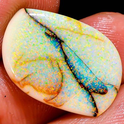 Natural Australian Monarch Opal Fancy Cab Rare Loose Gemstone 02.65Cts 13x18x2mm