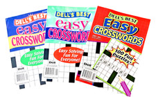 NEW Lot of 3 Penny Press Dell's Best All Easy Fun Crossword Puzzle Books