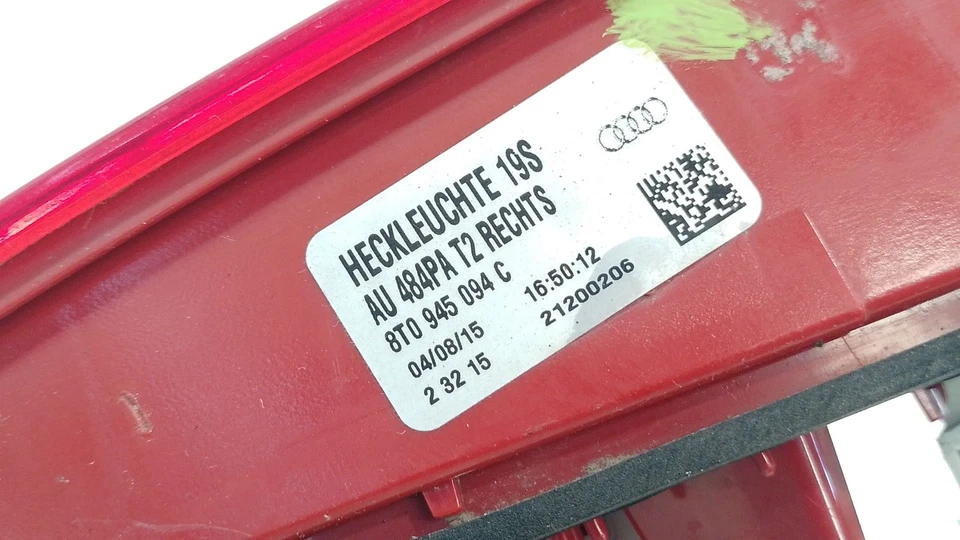 8T0945094C PILOTO TRASERO DERECHO INTERIOR PARA AUDI A5 SPORTBACK 8TA 10504575 - Imagen 4 de 4