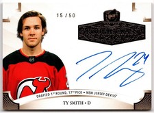 2020-21 UD The Cup Rookie Class Of 2021 Gold Foil Auto TY SMITH 2021-SM 15/50 RC