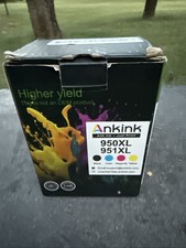 950XL 951XL Ink Cartridge,- Multicolored Black Ink UNSEALED. Back Guaranteed