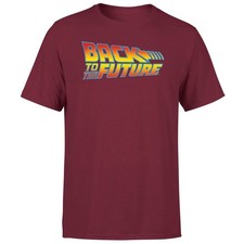 Image of Back To The Future Adults T-Shirt | Official Licensed | Burgundy