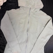 Lululemon Women's Grey and Green Hoodie
