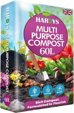 Hardys 60L Multi Purpose Compost Potting Soil Free Shipping UK 0.36 per litre