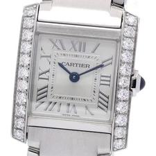CARTIER Tank francaise SM W4TA0020 Diamond bezel Quartz Ladies Watch_862642