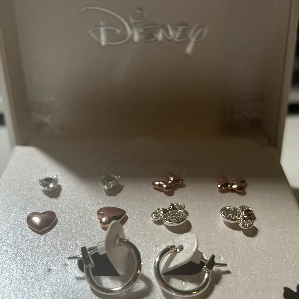 NEW! Disney Silver Plated Earrings Set 10 Pairs - Image 4 of 4