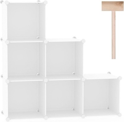 Würfel-Regal, DIY-Modulregal, Kunststoff, Schlafzimmer, Wohnzimmer, Büro
