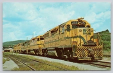 Maine Central No. 251 GP-38 Locomotive St. Johnsbury VT Postcard